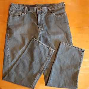 CARHARTT RELAXED FIT MEDIUM WASH DENIM 5 POCKET JEANS MENS SIZE 38X32  EUC